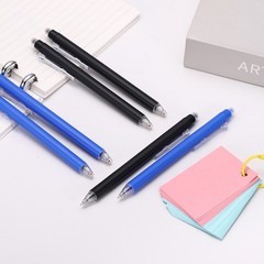 12Pcs 0.5mm Fine Point Retractable Erasable Gel Pens, Black