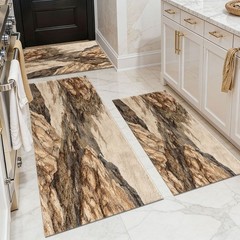 Three-piece kitchen rug set, non-slip and washable, abstract pattern