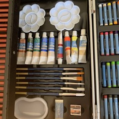 Artist’S Loft All-Media Art Set in Aluminum Case – All-In-One Art Set- EUC