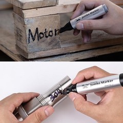 Mr. Pen- Jumbo Permanent Markers, 4 Pack, Chisel 8 Count (Pack of 1), black