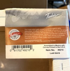 2 Pack – FREDRIX Pro Series 30×30” Stretched Art Canvas Cotton – 2.25” Thick