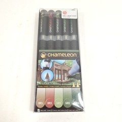 Chameleon Color Tones Double Ended Blending Markers Nature Tones 5-Pack CT0514