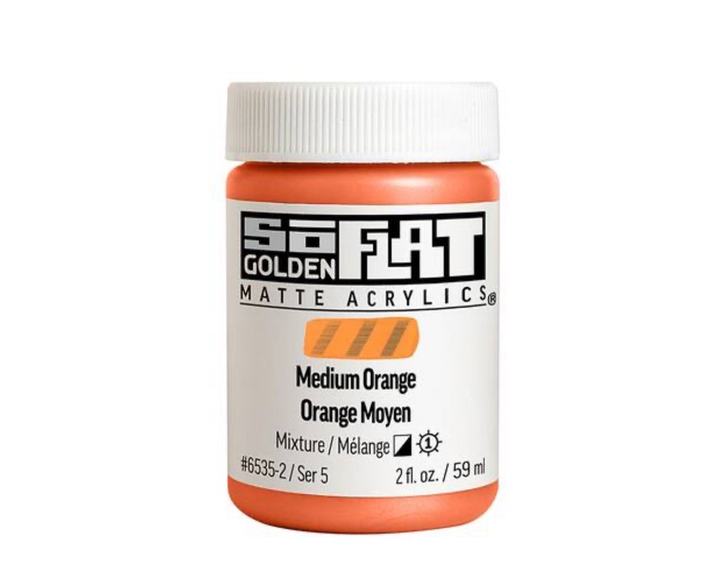 GOLDEN SoFlat Matte Acrylics 2 fl oz. Jar Professional Acrylic Paint PICK COLORS