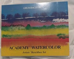 Grumbacher Academy 12 Color Watercolor Artists’ Sketchbox Set – Item #2012