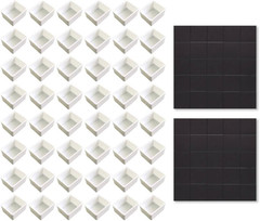 Watercolor Half Pans – 48Pcs Empty Plastic Artist Paint Palette Kits