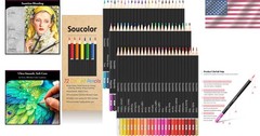 Professional Artist Colored Pencils – 72 Pre-Sharpened Vibrant Colors Gift Set