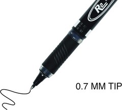 Inc. R2 Rollerball Pens – 0.7 mm Medium-Point Pen 1 Count (Pack of 12), Black