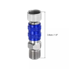 2Pcs 1/8 Air Brush Connector Adapters, 2pcs Air Brush Quick Connect, Blue