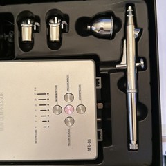 Gaahleri Airbrush Kit, Ambition Series GTS-06, Airbrush & Air Compressor Used