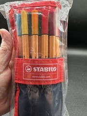 Fineliner – STABILO point 88 – Wallet of 25 – Assorted colors
