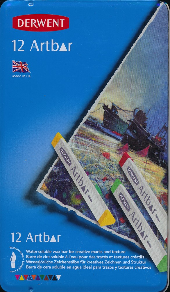 Derwent Artbar 12-piece NEW GENUINE Water-soluble wax bar
