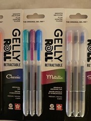 Gelly Roll Retractable Gel Pens 12pc Assortment Classic Metallic Stardust Craft