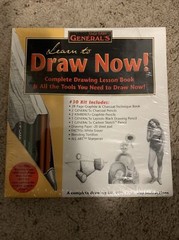 Learn To Draw Now! #30 Drawing Kit Book, Instructions Tools + Reeves Watercolor