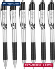 Mr. Pen- Retractable Bible Journaling Pens, 6 Pack, Black Ink, 0.7 mm Fine Tip,