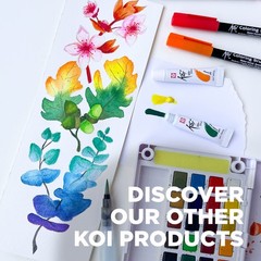 Koi Water Brush – Brush for Watercolor – 9 ml Tank – 4 Assorted Brush Tips