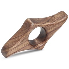 Walnut Book Page Holder, Smooth Finish Wood Holder for Medium, Brown
