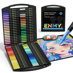 80 Colors Acrylic Paint Markers, Direct Liquid Acrylic Paint Marker Pen, Fabr…