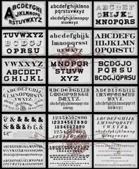 Allen Boyce (1878) Art of Lettering + Sign Painter’s * Alphabets Letters