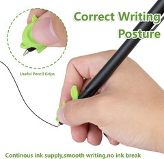 20 Pc Magic Disappearing Ink Pens for Grooved Handwriting Practice Reusable Book