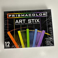 Berol Prismacolor Art Stix 12 Color Set New & Sealed Woodless Colored Pencils