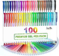 Creative Color Explosion: 100 Gel Pens with 50 Unique Shades & Smooth Writing