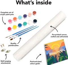 DIY Beach Landscape Paint by Numbers Kit