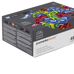 ProMarker Brush Set – 48 Count Colorful Markers for Artists & Illustrators
