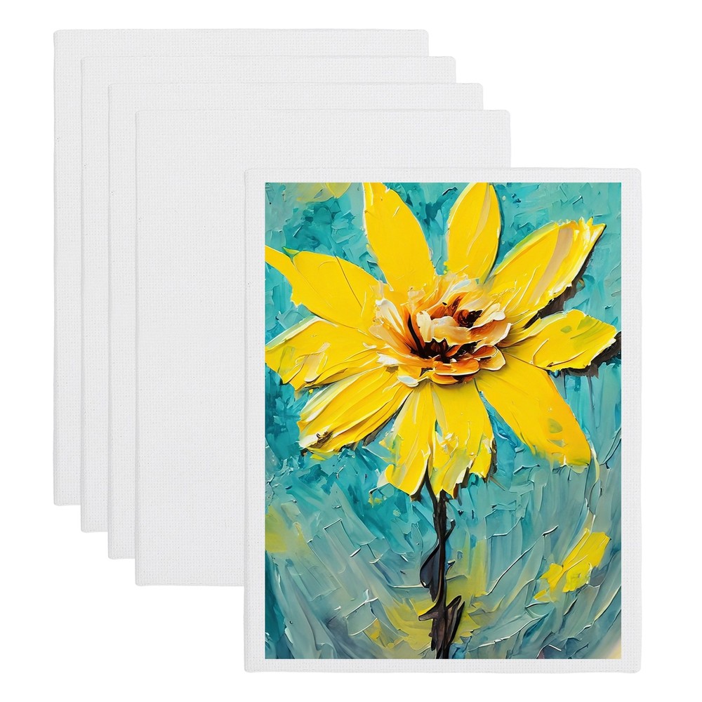 Canvas Boards for Painting, 16×20″ Cotton Canvas Panels(White, Pack of 5)