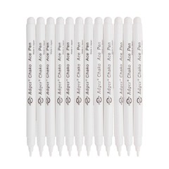 Clobeau Fabric Marker Pen, Water Soluble, Air Erasable, 12PCS White Marking Pen