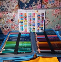 185 in Blue Floral case filled are Raam oil pencils Star joy, and I Bayam .