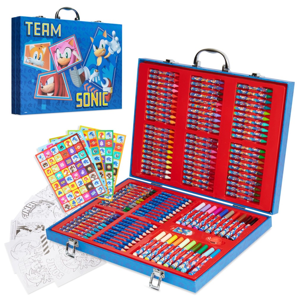 Sonic The Hedgehog Colored Pencils Art Supplies 130+ Pcs Office Product