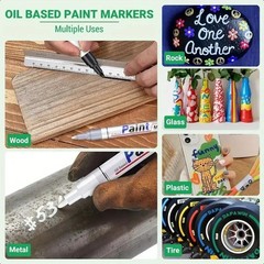 TOYO Oil Based Paint Pen, Waterproof Marker Car Tire Pen