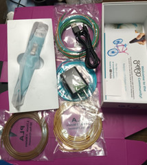 SCRIB3D P1 3D Printing Pen Includes 3D Pen, 3 Starter Colors, Adapter – Open Box