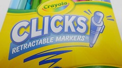 Crayola 10CT SUPERCLICKS Retractable Holiday Toys Gift for Boys and Girls Kid