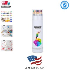 24 Colored Pencils for Adult Coloring Books, Soft Core Coloring Pencil Set w…