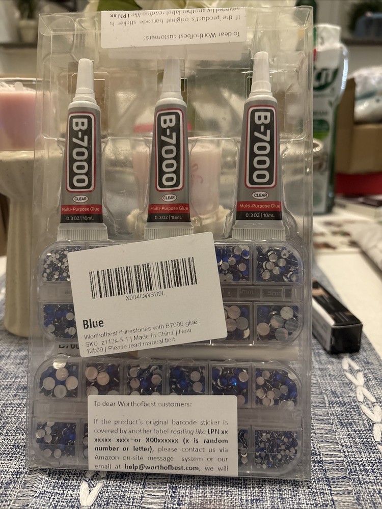 Worthofbest Rhinestones for Crafts With Gem Glue New Craft Making Kit