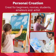 Stretched Canvas for Painting,10Pack 8X10 Inch Stretched White Blank Canvas,8…