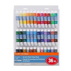 MICHAELS 36 Color Acrylic Paint Value Pack by Artist’s Loft™ Necessities&#