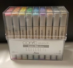 Copic Sketch Various Ink Markers Mixed Set 36 Pieces Multicolor Anime Manga