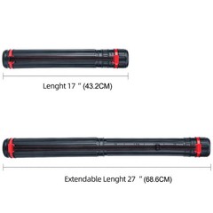 TRANSON Small Poster Tube Storage 17“ to 27” 1 Pack-Red Ring, 1