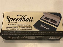 SPEEDBALL ART PRODUCTS 002907 SPEEDBALL CALLIGRAPHY FOUNTAIN PEN 2PC GIFT SET