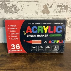 NEW – QUALITY – Acrylic Paint Brush Marker Set 36 Colors – DMX-2025A-36