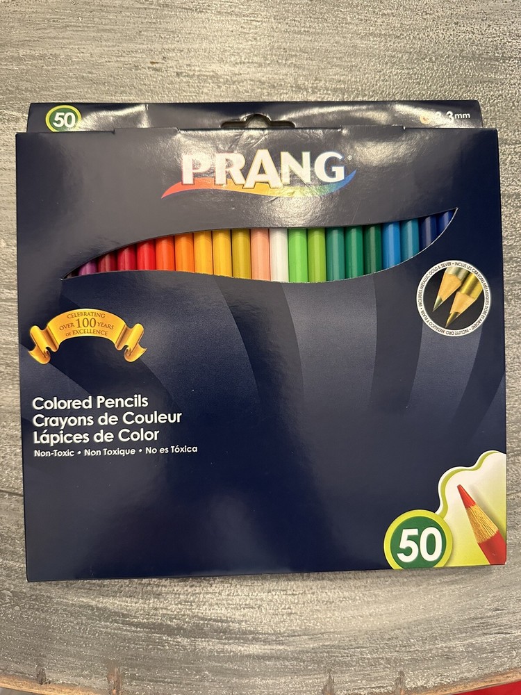 Prang Colored Pencils, Assorted Colors, Set of 50
