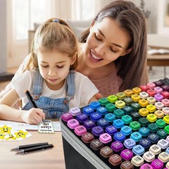 262-Color Dual-Tip Markers Set with Shoulder Bag – Art Markers for Coloring, Dra