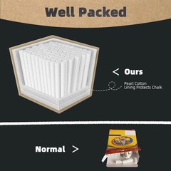 White Chalk 100PCS, Chalkboard Chalks for 100 Count (Pack of 1), white