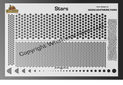 Stars Mesh Fishing Lure Airbrush Stencil – Mylar Reusable