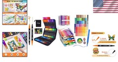 Explore Creative Possibilities with 72 Dual Brush & 60 Acrylic Paint Markers Set