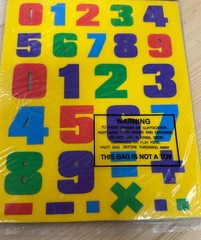Dollar General 3D Sponge Stickers Craft Kit – Construction Vehicles & Numbers 2