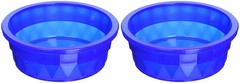 (2 Pack) Van Ness Heavyweight Translucent Large Crock Dish, 52 Ounce Per Bowl