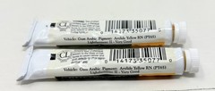 Grumbacher: Academy Artists Watercolor 7.5 ml Tube Lot: YELLOW TONES (15 Tubes)